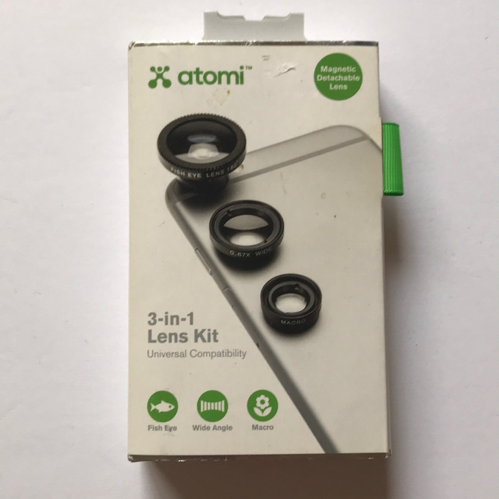 Atomi 3-in-1 lens kit for any phone